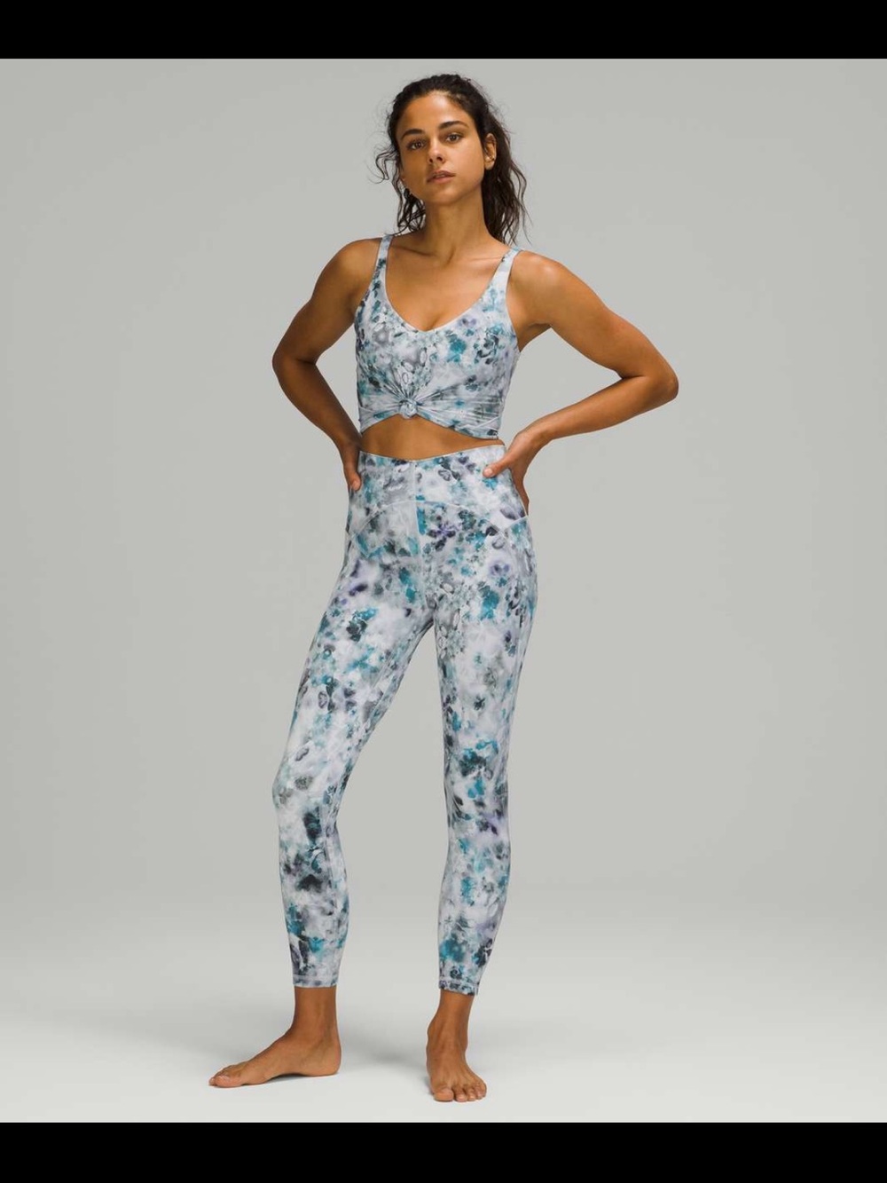 #095 Lululemon Unlimit HR Tight 25 Kaleidofloral Multi Size 0 Nulu